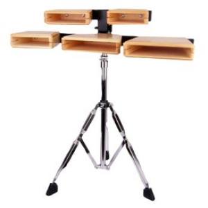 BK 5-Piece Woodblock Set with Stand