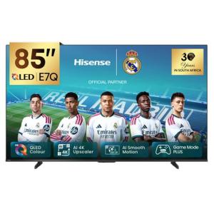 Hisense 85" E7Q QLED Smart TV with AI Upscaler, Dolby Atmos & Smooth Motion