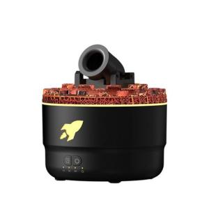 Flame Cannon Humidifier Aroma Diffuser with Jellyfish Smoke Ring Mist LED