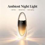 Bladeless Tower Fan with Humidifier, LED Display & Ambient Light - White