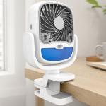 Portable Clamp-On Personal Air Cooler - White & Blue