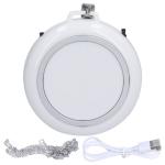 White Wearable Negative Ion Air Purifier Necklace
