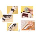 Rechargeable Foldable Mini Handheld / Desktop USB Fan - Yellow