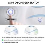 Portable USB Rechargeable Mini Ozone Generator Deodorizer Air Purifier