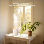 1.2L Portable USB Humidifier with 3 Adjustable Light Levels