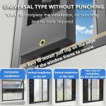 Retractable Window Exhaust Fan, Drill-Free Sliding Window