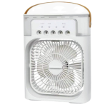 Portable Air cooler Fan with humidifer with RGB light-white