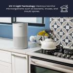 Solenco 204 Kusasa Air Purifier- Antiviral, H13 HEPA, Carbon, WiFi, Quiet