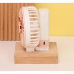Rechargeable Foldable Mini Handheld / Desktop USB Fan - Green