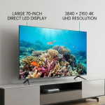 Hisense 70A6Q 70" 4K UHD VIDAA Smart TV with AI Upscaler