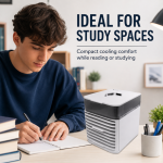 Mini Desktop Evaporative Air Cooler Fan with Humidifying Mist