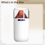 Volcano Flame Humidifier, 400ml USB Essential Oil Diffuser