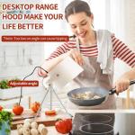Portable Mini Desktop Range Hood with Tripod, 3-Speed