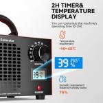 Ozone Generator 60000mg/H with Temp Humidity Display with SA 3-Pin Cable