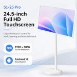 24.5" Smart Touch Screen, Android 15 FHD Display, 6GB+128GB WiFi