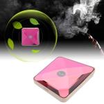 Portable Crystal Necklace Air Purifier USB Charge US Plug 100-240V Purple