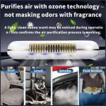 Solar USB Car Air Freshener with Ozone Odor Control