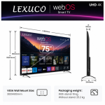 Lexuco 75" smart tv Web OS