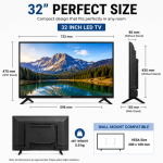 DIGIMARK 32 Inch HD LED TV With USB Port And Wide Viewing Angle