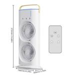 Portable Fan - Double Ended Spray Fan, Desk Fan with Mist Spray