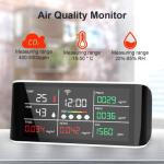 8 in 1 Portable Air Quality Monitor CO2 VOC PM2.5 HCHO Detector