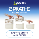 Bostik Breathe Humidity Absorber, Dehumidifier + 2 Free Tabs