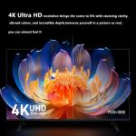 VJCSTAR 55'' Smart TV:4K Ultra HD QLED Display,HDR,Dolby Audio