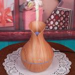 Ultrasonic Mini Wood Grain Aroma Humidifier With LED Color Change -AS-2