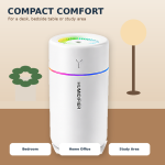 Mini Humidifier with Continuous and Intermittent Mist, Ambient Light