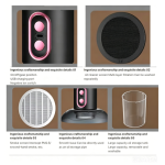 2-Pack Desktop Air Purifier - Smoke and Oil Fume Removal Purifier