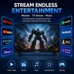 55" Full HD Smart Android LED TV with WiFi & USB Media Playback