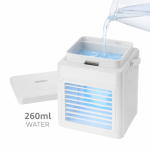 LED Aircooler, Desk Fan and Humidifier for Home and Desk - 260ml with USB