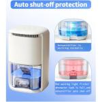 Compact Dehumidifier with 2.5L Water Tank
