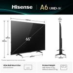 Hisense 65" A6Q 4K UHD Smart TV with AI Upscaler & Voice Control