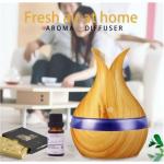 Casey Ultrasonic Aroma Portable Humidifier Light Wood Grain Finish- 300ml