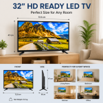 DIGIMARK 32 Inch HD Ready LED TV With HDMI USB And PC Input