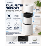 AUVILO 5W Compact Air Purifier with HEPA & Carbon Filter