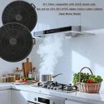 Range Hood Carbon Filters 190mm-Black 2 Piece Set, Carbon Charcoal Filter