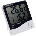 Digital LCD Temperature Thermometer Humidity Meter Clock