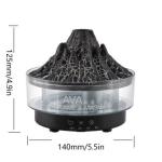 Creative Volcano Humidifier Jellyfish Mist Diffuser Remote Control Light