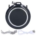 Black Wearable Negative Ion Air Purifier Necklace