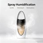 Bladeless Tower Fan with Humidifier, LED Display & Ambient Light - White