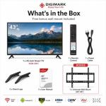 43" HD LED Smart TV with Wall Mount