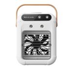 Portable USB Mini Air Cooler & Humidifier with Ice Box - White