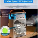 Portable Air cooler Fan with humidifer with RGB light-white