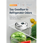 Mini Rechargeable Fridge Air Purifier Sterilizer Odor Remover Digital Scree
