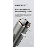 Mini Vehicle Air Purifier HEPA Composite Filter Strong Circulation Wind Cha