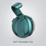 Portable Mini Clip Fan with Waist Hanging Loop and USB Rechargeable Battery
