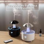 Umbrella Humidifier Diffuser with Rain Sound, LED Light, Timer, Auto-Off