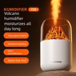 Creative Large Mist Output Volcano Simulated Humidifier with Colorful